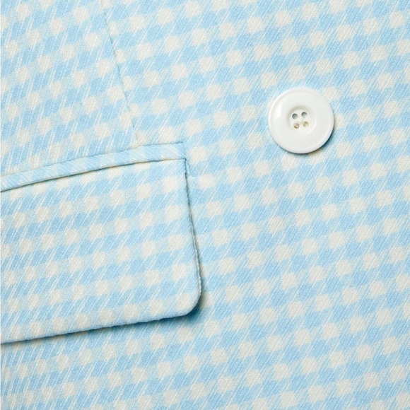 NWT Alice and Olivia Justin Longline Houndstooth Blazer Jacket - Picture 11 of 17